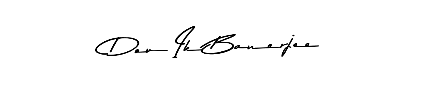 You should practise on your own different ways (Asem Kandis PERSONAL USE) to write your name (Dou Ik Banerjee) in signature. don't let someone else do it for you. Dou Ik Banerjee signature style 9 images and pictures png