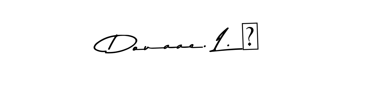 Also You can easily find your signature by using the search form. We will create Douaae. L. م name handwritten signature images for you free of cost using Asem Kandis PERSONAL USE sign style. Douaae. L. م signature style 9 images and pictures png