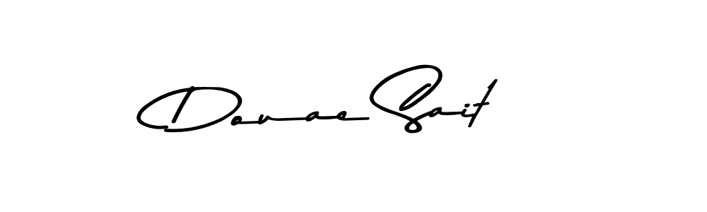 How to make Douae Sait name signature. Use Asem Kandis PERSONAL USE style for creating short signs online. This is the latest handwritten sign. Douae Sait signature style 9 images and pictures png