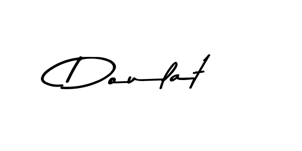 How to make Doulat name signature. Use Asem Kandis PERSONAL USE style for creating short signs online. This is the latest handwritten sign. Doulat signature style 9 images and pictures png