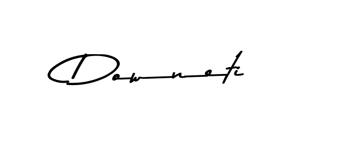 Downeti stylish signature style. Best Handwritten Sign (Asem Kandis PERSONAL USE) for my name. Handwritten Signature Collection Ideas for my name Downeti. Downeti signature style 9 images and pictures png