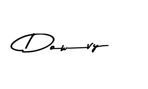 Also You can easily find your signature by using the search form. We will create Dowvy name handwritten signature images for you free of cost using Asem Kandis PERSONAL USE sign style. Dowvy signature style 9 images and pictures png