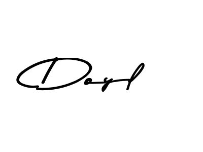 Design your own signature with our free online signature maker. With this signature software, you can create a handwritten (Asem Kandis PERSONAL USE) signature for name Doyl. Doyl signature style 9 images and pictures png