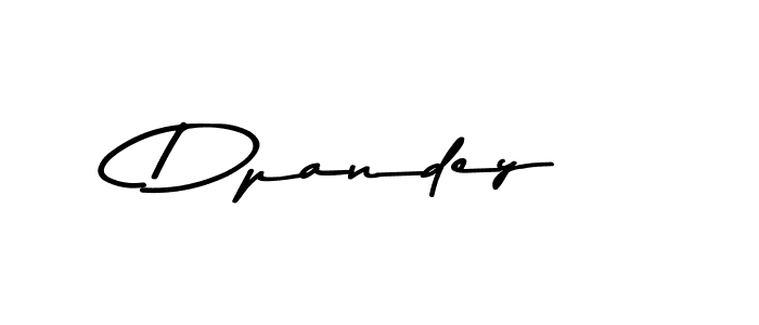 Create a beautiful signature design for name Dpandey. With this signature (Asem Kandis PERSONAL USE) fonts, you can make a handwritten signature for free. Dpandey signature style 9 images and pictures png