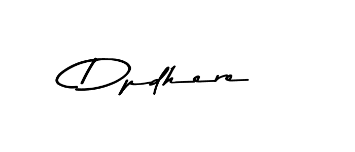 Use a signature maker to create a handwritten signature online. With this signature software, you can design (Asem Kandis PERSONAL USE) your own signature for name Dpdhere. Dpdhere signature style 9 images and pictures png