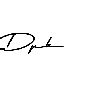 Design your own signature with our free online signature maker. With this signature software, you can create a handwritten (Asem Kandis PERSONAL USE) signature for name Dpk. Dpk signature style 9 images and pictures png