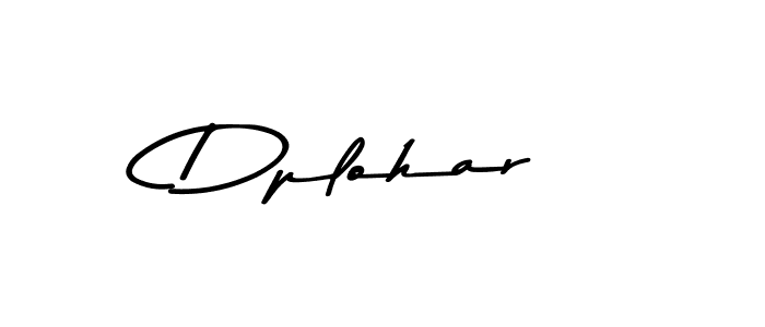 Create a beautiful signature design for name Dplohar. With this signature (Asem Kandis PERSONAL USE) fonts, you can make a handwritten signature for free. Dplohar signature style 9 images and pictures png