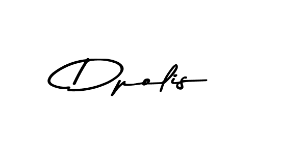 How to make Dpolis name signature. Use Asem Kandis PERSONAL USE style for creating short signs online. This is the latest handwritten sign. Dpolis signature style 9 images and pictures png