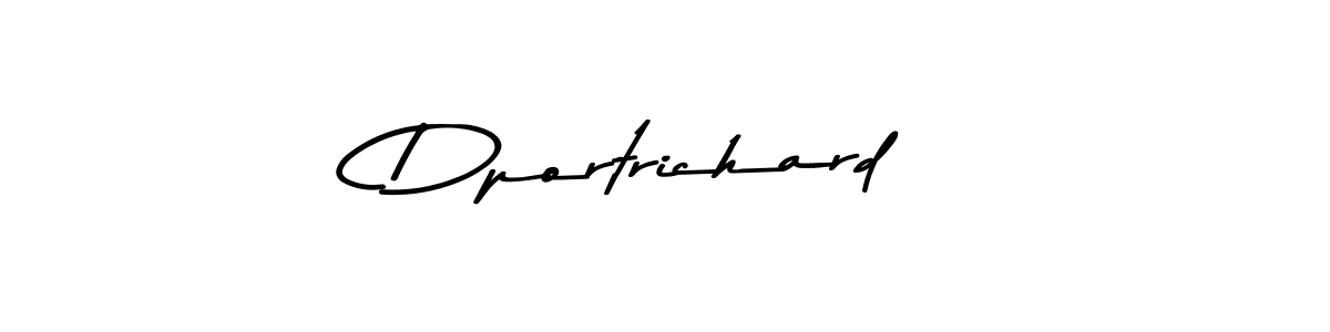 Dportrichard stylish signature style. Best Handwritten Sign (Asem Kandis PERSONAL USE) for my name. Handwritten Signature Collection Ideas for my name Dportrichard. Dportrichard signature style 9 images and pictures png