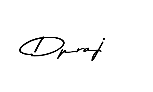 Use a signature maker to create a handwritten signature online. With this signature software, you can design (Asem Kandis PERSONAL USE) your own signature for name Dpraj. Dpraj signature style 9 images and pictures png
