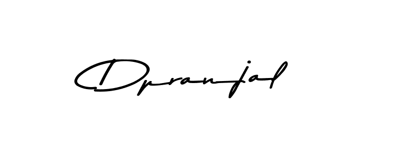 How to make Dpranjal name signature. Use Asem Kandis PERSONAL USE style for creating short signs online. This is the latest handwritten sign. Dpranjal signature style 9 images and pictures png