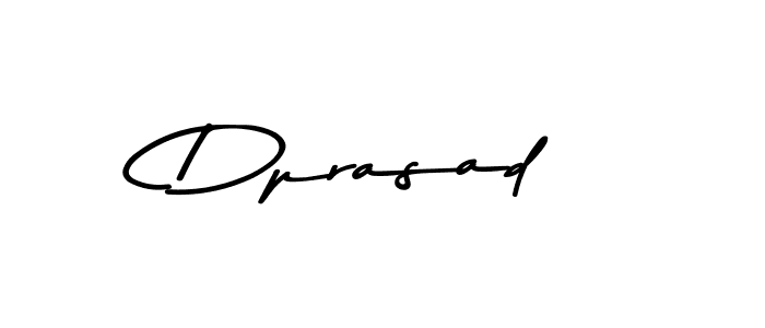 Make a beautiful signature design for name Dprasad. With this signature (Asem Kandis PERSONAL USE) style, you can create a handwritten signature for free. Dprasad signature style 9 images and pictures png