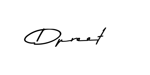 Design your own signature with our free online signature maker. With this signature software, you can create a handwritten (Asem Kandis PERSONAL USE) signature for name Dpreet. Dpreet signature style 9 images and pictures png
