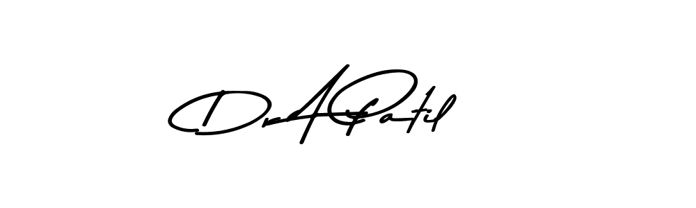 Design your own signature with our free online signature maker. With this signature software, you can create a handwritten (Asem Kandis PERSONAL USE) signature for name Dr A Patil. Dr A Patil signature style 9 images and pictures png