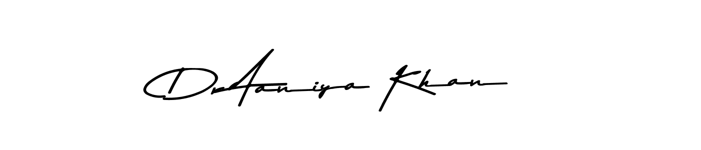 See photos of Dr Aaniya Khan official signature by Spectra . Check more albums & portfolios. Read reviews & check more about Asem Kandis PERSONAL USE font. Dr Aaniya Khan signature style 9 images and pictures png