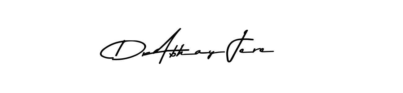 The best way (Asem Kandis PERSONAL USE) to make a short signature is to pick only two or three words in your name. The name Dr Abhay Jere include a total of six letters. For converting this name. Dr Abhay Jere signature style 9 images and pictures png