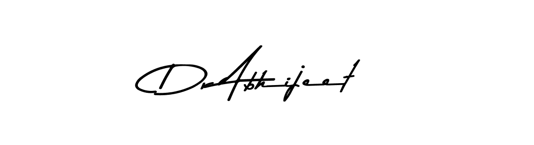 How to make Dr Abhijeet name signature. Use Asem Kandis PERSONAL USE style for creating short signs online. This is the latest handwritten sign. Dr Abhijeet signature style 9 images and pictures png