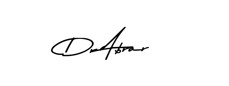 Design your own signature with our free online signature maker. With this signature software, you can create a handwritten (Asem Kandis PERSONAL USE) signature for name Dr Abrar. Dr Abrar signature style 9 images and pictures png