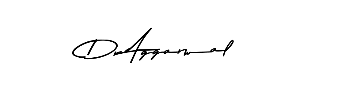 How to make Dr Aggarwal name signature. Use Asem Kandis PERSONAL USE style for creating short signs online. This is the latest handwritten sign. Dr Aggarwal signature style 9 images and pictures png