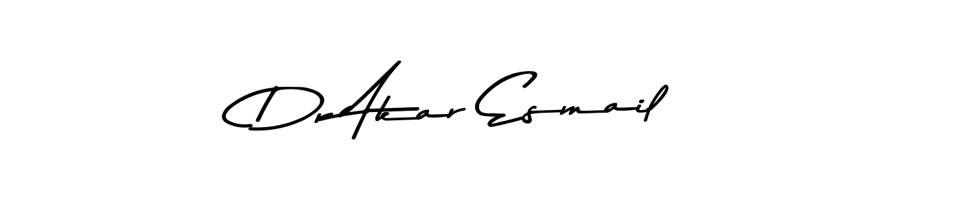 Dr Akar Esmail stylish signature style. Best Handwritten Sign (Asem Kandis PERSONAL USE) for my name. Handwritten Signature Collection Ideas for my name Dr Akar Esmail. Dr Akar Esmail signature style 9 images and pictures png