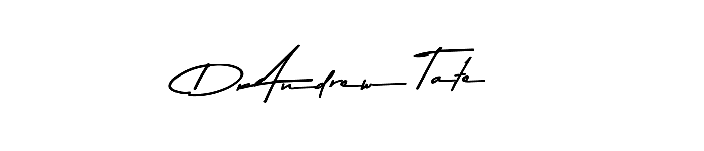 How to make Dr Andrew Tate name signature. Use Asem Kandis PERSONAL USE style for creating short signs online. This is the latest handwritten sign. Dr Andrew Tate signature style 9 images and pictures png