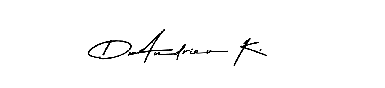 Asem Kandis PERSONAL USE is a professional signature style that is perfect for those who want to add a touch of class to their signature. It is also a great choice for those who want to make their signature more unique. Get Dr Andrieu K. name to fancy signature for free. Dr Andrieu K. signature style 9 images and pictures png