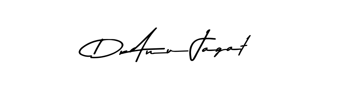 How to make Dr Anu Jagat name signature. Use Asem Kandis PERSONAL USE style for creating short signs online. This is the latest handwritten sign. Dr Anu Jagat signature style 9 images and pictures png