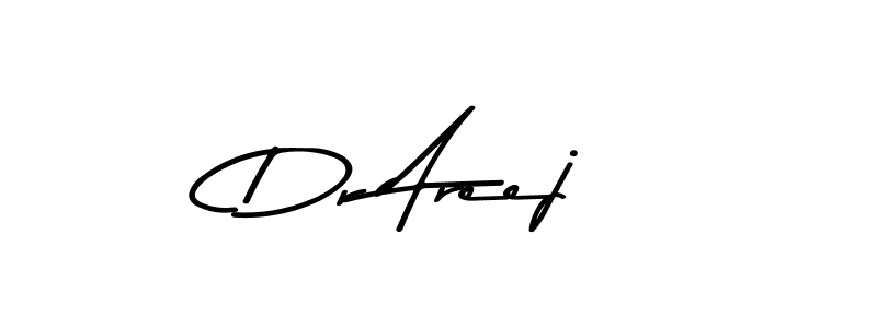 Design your own signature with our free online signature maker. With this signature software, you can create a handwritten (Asem Kandis PERSONAL USE) signature for name Dr Areej. Dr Areej signature style 9 images and pictures png