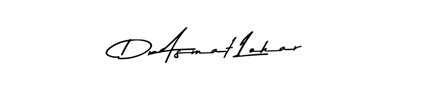 Asem Kandis PERSONAL USE is a professional signature style that is perfect for those who want to add a touch of class to their signature. It is also a great choice for those who want to make their signature more unique. Get Dr Asmat Lohar name to fancy signature for free. Dr Asmat Lohar signature style 9 images and pictures png