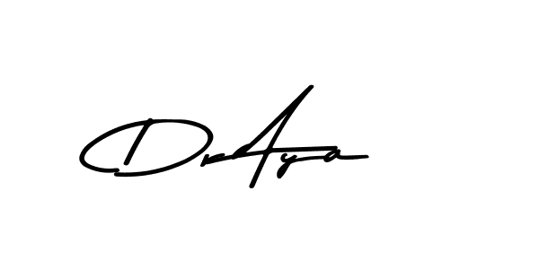 Design your own signature with our free online signature maker. With this signature software, you can create a handwritten (Asem Kandis PERSONAL USE) signature for name Dr Aya. Dr Aya signature style 9 images and pictures png