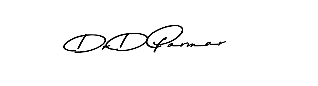 How to make Dr D Parmar name signature. Use Asem Kandis PERSONAL USE style for creating short signs online. This is the latest handwritten sign. Dr D Parmar signature style 9 images and pictures png