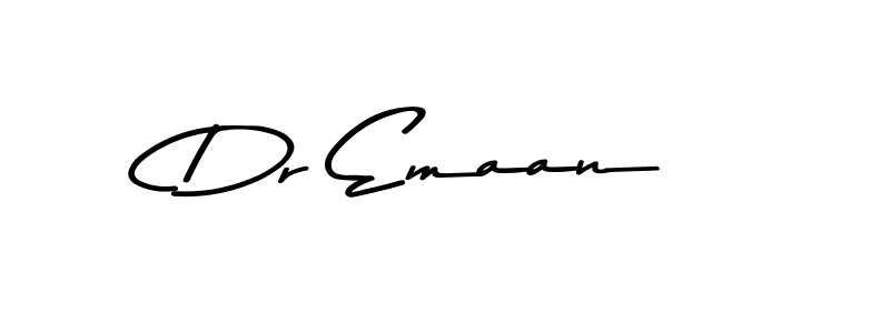 Make a beautiful signature design for name Dr Emaan. With this signature (Asem Kandis PERSONAL USE) style, you can create a handwritten signature for free. Dr Emaan signature style 9 images and pictures png