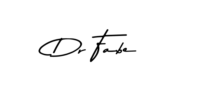 Make a beautiful signature design for name Dr Fabe. With this signature (Asem Kandis PERSONAL USE) style, you can create a handwritten signature for free. Dr Fabe signature style 9 images and pictures png