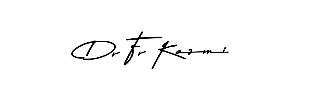 Make a beautiful signature design for name Dr Fr Kazmi. Use this online signature maker to create a handwritten signature for free. Dr Fr Kazmi signature style 9 images and pictures png