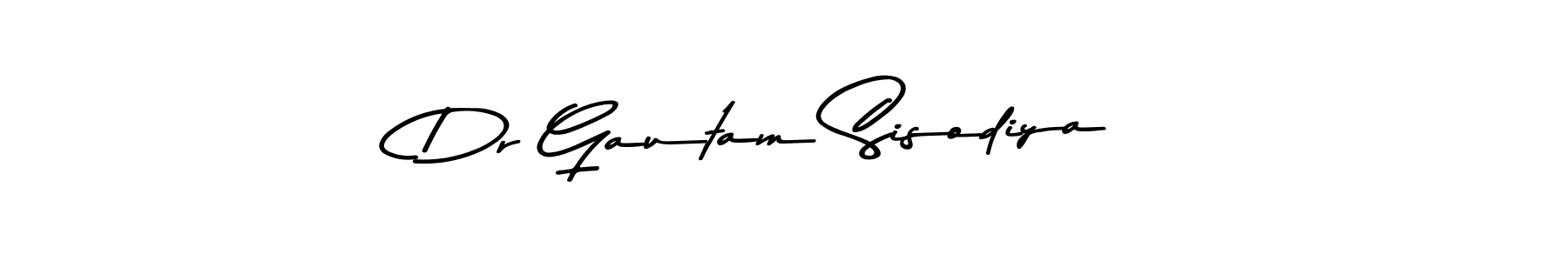 Create a beautiful signature design for name Dr Gautam Sisodiya. With this signature (Asem Kandis PERSONAL USE) fonts, you can make a handwritten signature for free. Dr Gautam Sisodiya signature style 9 images and pictures png