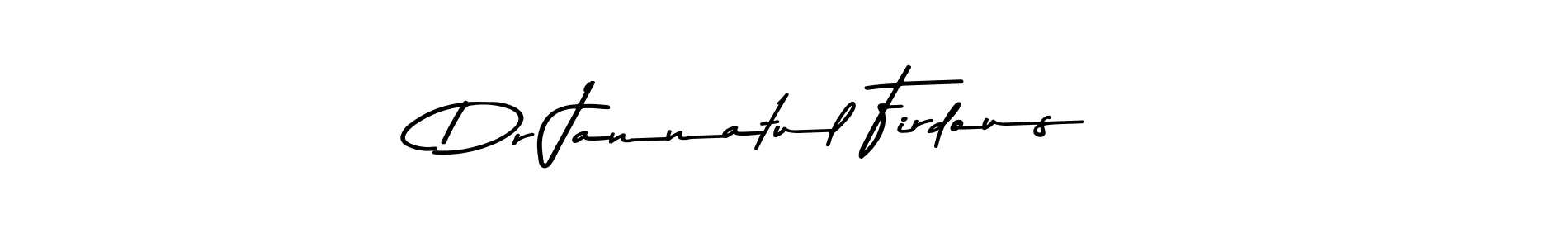 Use a signature maker to create a handwritten signature online. With this signature software, you can design (Asem Kandis PERSONAL USE) your own signature for name Dr Jannatul Firdous. Dr Jannatul Firdous signature style 9 images and pictures png