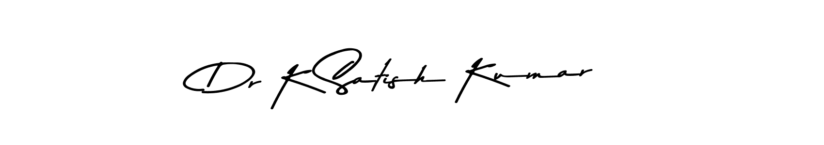 It looks lik you need a new signature style for name Dr K Satish Kumar. Design unique handwritten (Asem Kandis PERSONAL USE) signature with our free signature maker in just a few clicks. Dr K Satish Kumar signature style 9 images and pictures png