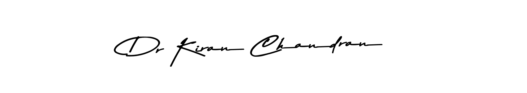 How to make Dr Kiran Chandran name signature. Use Asem Kandis PERSONAL USE style for creating short signs online. This is the latest handwritten sign. Dr Kiran Chandran signature style 9 images and pictures png