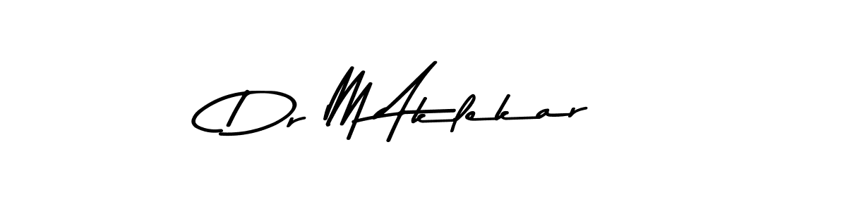 Make a beautiful signature design for name Dr M Aklekar. Use this online signature maker to create a handwritten signature for free. Dr M Aklekar signature style 9 images and pictures png