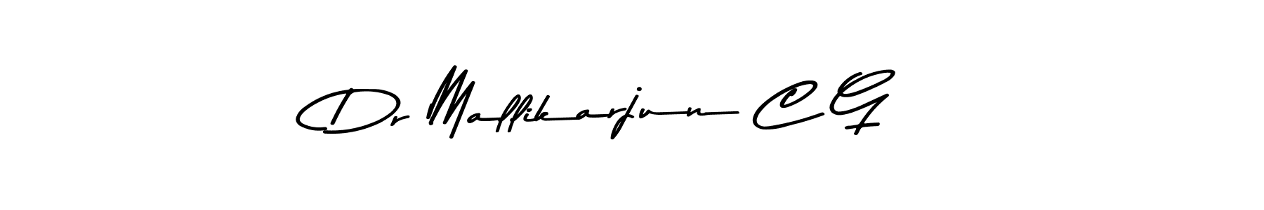 Create a beautiful signature design for name Dr Mallikarjun C G. With this signature (Asem Kandis PERSONAL USE) fonts, you can make a handwritten signature for free. Dr Mallikarjun C G signature style 9 images and pictures png