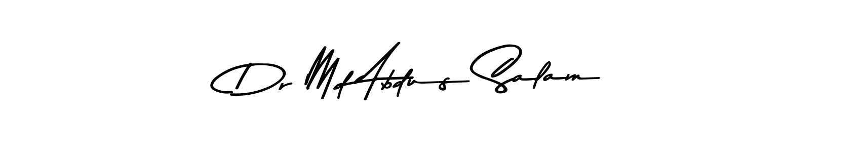 Also You can easily find your signature by using the search form. We will create Dr Md Abdus Salam name handwritten signature images for you free of cost using Asem Kandis PERSONAL USE sign style. Dr Md Abdus Salam signature style 9 images and pictures png