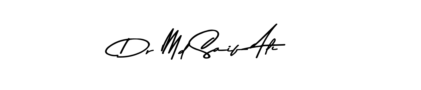 How to make Dr Md Saif Ali name signature. Use Asem Kandis PERSONAL USE style for creating short signs online. This is the latest handwritten sign. Dr Md Saif Ali signature style 9 images and pictures png