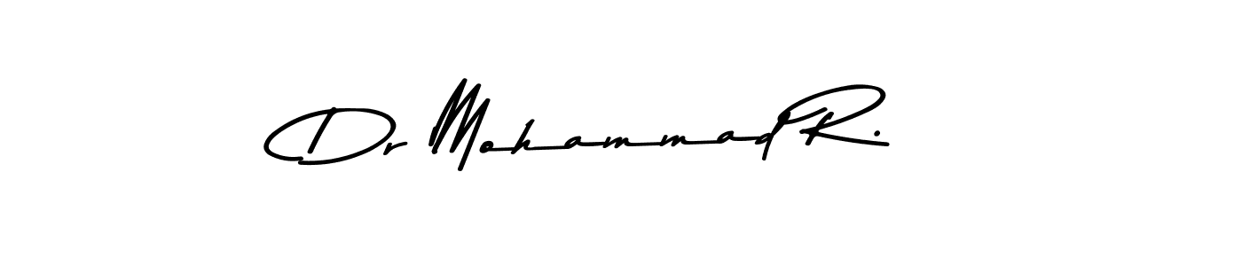 Make a beautiful signature design for name Dr Mohammad R.. With this signature (Asem Kandis PERSONAL USE) style, you can create a handwritten signature for free. Dr Mohammad R. signature style 9 images and pictures png