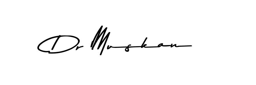 How to make Dr Muskan name signature. Use Asem Kandis PERSONAL USE style for creating short signs online. This is the latest handwritten sign. Dr Muskan signature style 9 images and pictures png