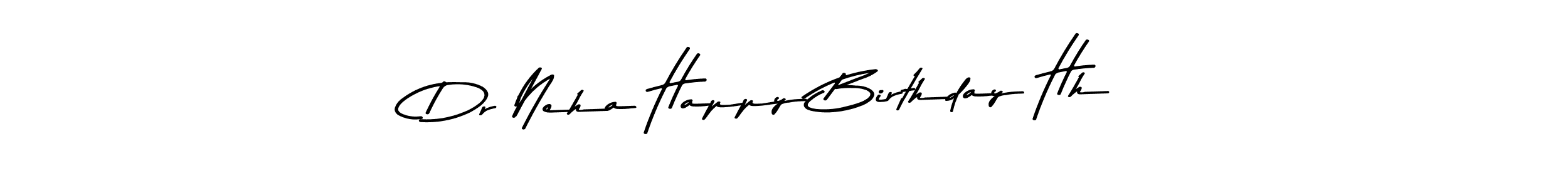 Make a beautiful signature design for name Dr Neha Happy Birthday Hh. With this signature (Asem Kandis PERSONAL USE) style, you can create a handwritten signature for free. Dr Neha Happy Birthday Hh signature style 9 images and pictures png