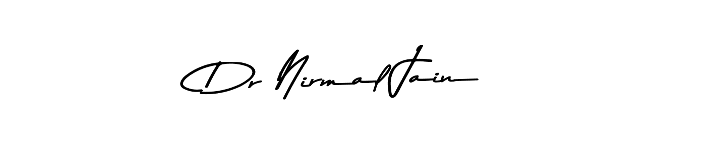 How to make Dr Nirmal Jain name signature. Use Asem Kandis PERSONAL USE style for creating short signs online. This is the latest handwritten sign. Dr Nirmal Jain signature style 9 images and pictures png