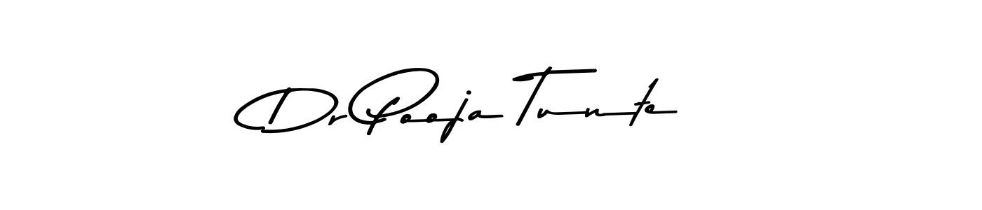 Design your own signature with our free online signature maker. With this signature software, you can create a handwritten (Asem Kandis PERSONAL USE) signature for name Dr Pooja Tunte. Dr Pooja Tunte signature style 9 images and pictures png