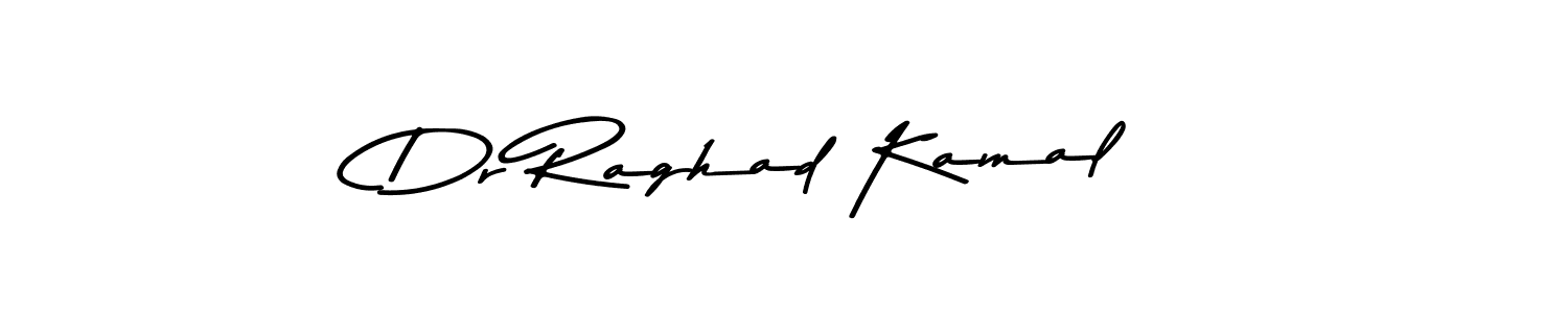 How to make Dr Raghad Kamal name signature. Use Asem Kandis PERSONAL USE style for creating short signs online. This is the latest handwritten sign. Dr Raghad Kamal signature style 9 images and pictures png