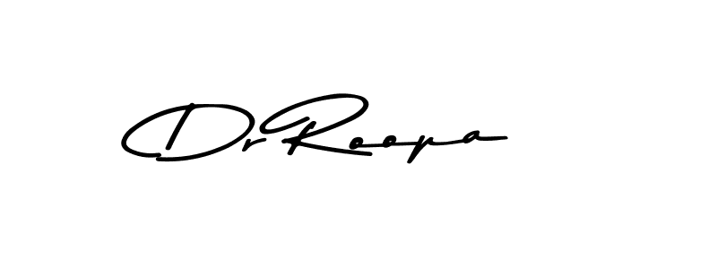 How to make Dr Roopa name signature. Use Asem Kandis PERSONAL USE style for creating short signs online. This is the latest handwritten sign. Dr Roopa signature style 9 images and pictures png