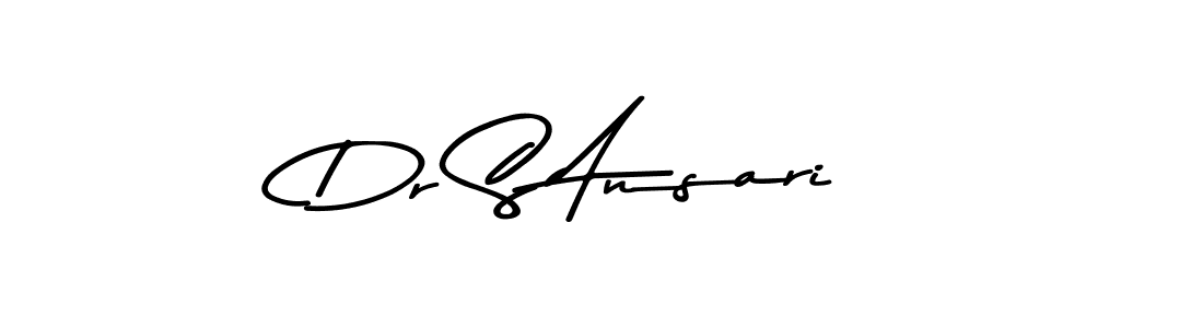 The best way (Asem Kandis PERSONAL USE) to make a short signature is to pick only two or three words in your name. The name Dr S Ansari include a total of six letters. For converting this name. Dr S Ansari signature style 9 images and pictures png